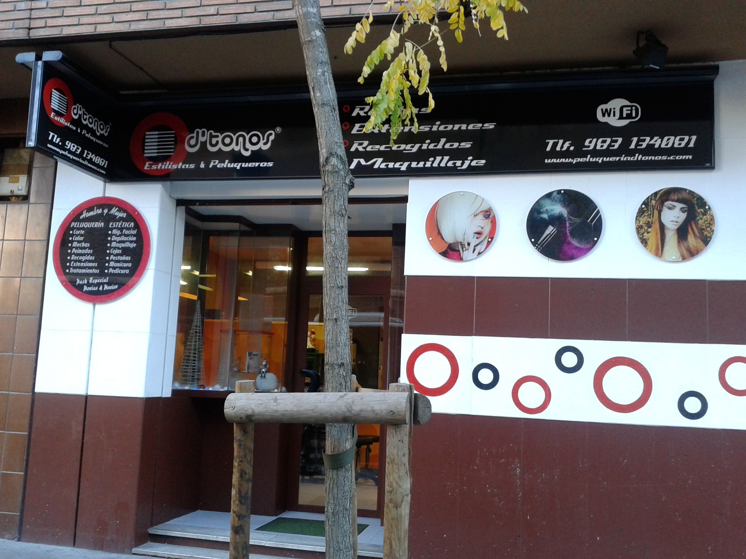 Fotografía decoración de peluquería Valladolid